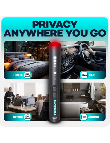 Detector de Cámaras Ocultas TensaOne - Antiespía Inalámbrico