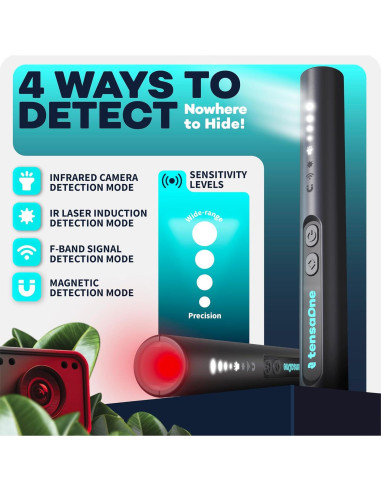 Detector de Cámaras Ocultas TensaOne - Antiespía Inalámbrico