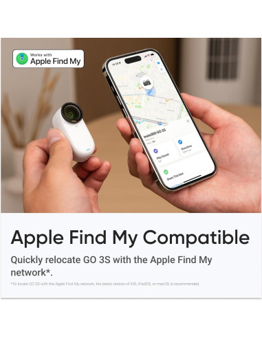 Cámara de Acción Insta360 GO 3S 64GB Negra 4K Impermeable