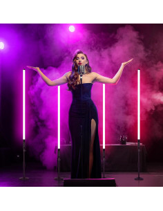 6 Pack Luces de Tubo RGB Inalámbricas TAOXIRGB 4ft 4800mAh 2