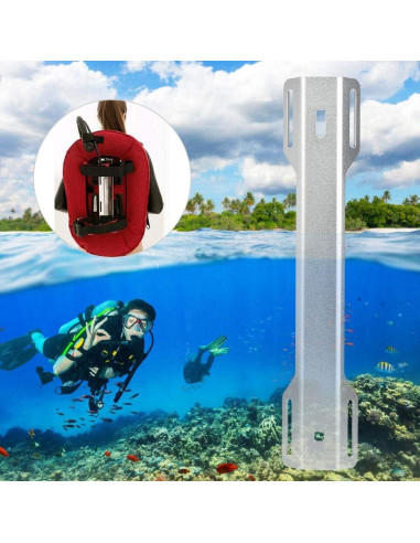 Adaptador Universal Vbest Life para Buceo de Aluminio 35x7cm