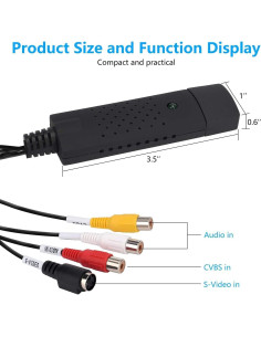 Convertidor de Video y Audio USB TCNEWCL TCN-VC-149B-OB 2