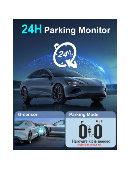 Cámara de tablero dual 2.5K SEW PEUNRY con visión nocturna