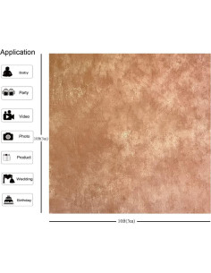Fondo de Retrato 3x3m KUKUSOUL Marrón Claro Tie Dye 2