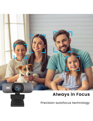 Webcam CIRICO ProCam C200 2K Gran Angular 120 Negro