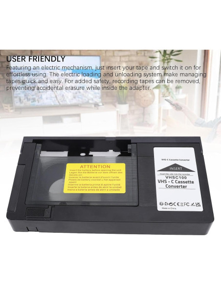 Adaptador de Casete VHS C a VHS VBESTLIFE 188x102mm