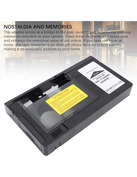 Adaptador de Casete VHS C a VHS VBESTLIFE 188x102mm