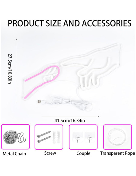 Luz de Neón de Gato Dimmable Ringism 42.9x26.9cm LED