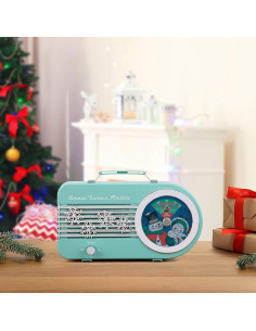 Radio Navideña Mr. Christmas Verde 26.67 cm, 9 Villancicos 2