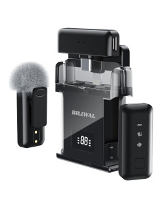 Micrófono Lavalier Inalámbrico BILIWAL M18 con Estuche Carga