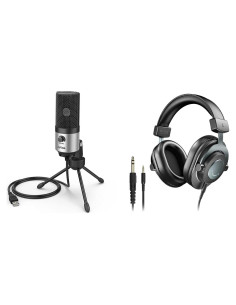 Micrófono USB FIFINE K669S + Auriculares Monitor H8 3.5mm/6.35mm