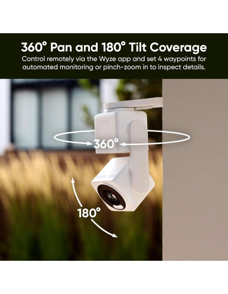 Cámara de Seguridad Inteligente WYZE Cam Pan v4 4K AI IP65 Cámara de Seguridad Inteligente WYZE Cam Pan v4 4K AI IP65