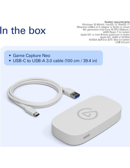 Tarjeta de Captura Elgato Game Capture Neo 4K60 HDR USB