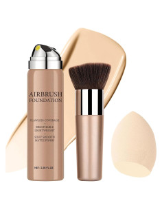 Spray de Maquillaje Topcent 66.96g Base Larga Duración Nude