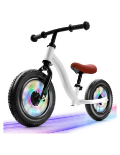 Bicicleta de Equilibrio Pequeña Paloma 11" Ruedas Iluminadas