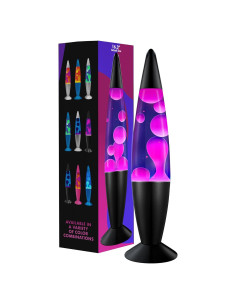 Lámpara Líquida Jambo 41cm Púrpura y Cera Blanca