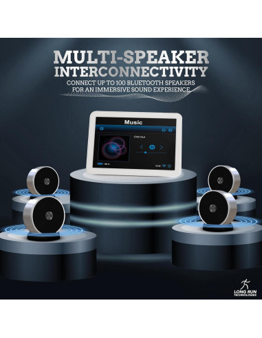 Altavoces Bluetooth Duales Long Run - 10 Horas de Batería