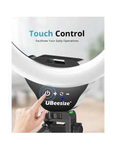 UBeesize Luz de Anillo RGB 30 cm con Trípode 157 cm 2
