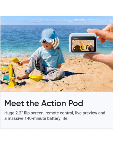 Cámara de Acción Insta360 GO 3S 64GB Negra 4K Impermeable