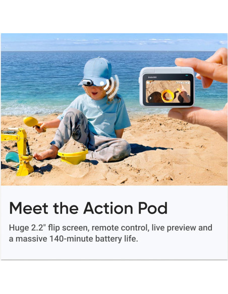 Cámara de Acción Insta360 GO 3S 64GB Negra 4K Impermeable Cámara de Acción Insta360 GO 3S 64GB Negra 4K Impermeable