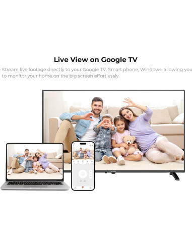 Cámara de Seguridad Interior XPAI 3MP 2K HD con Audio Bidireccional