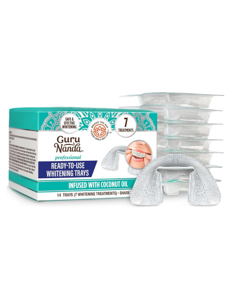 Bandejas de Blanqueamiento Dental GuruNanda 8% Peróxido 7 Tratamientos