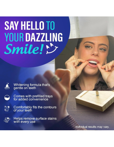 Bandejas de Blanqueamiento Dental GuruNanda 8% Peróxido 7 Tratamientos