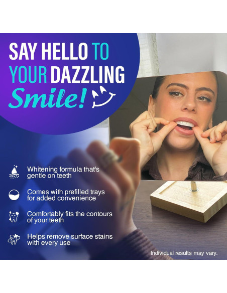 Bandejas de Blanqueamiento Dental GuruNanda 8% Peróxido 7 Tratamientos