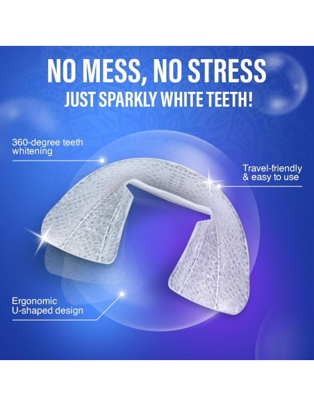 Bandejas de Blanqueamiento Dental GuruNanda 8% Peróxido 7 Tratamientos