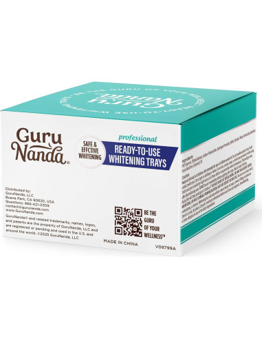 Bandejas de Blanqueamiento Dental GuruNanda 8% Peróxido 7 Tratamientos