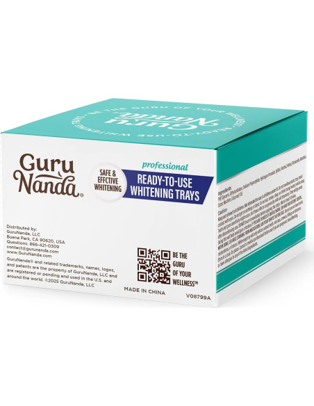Bandejas de Blanqueamiento Dental GuruNanda 8% Peróxido 7 Tratamientos