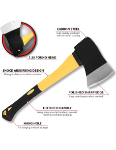 Hacha Performance Tool M7112 con mango de fibra de vidrio 2