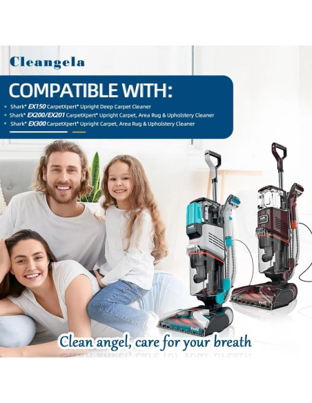 Paquete de 12 Filtros de Reemplazo Cleangela EX201 para Aspiradoras Shark
