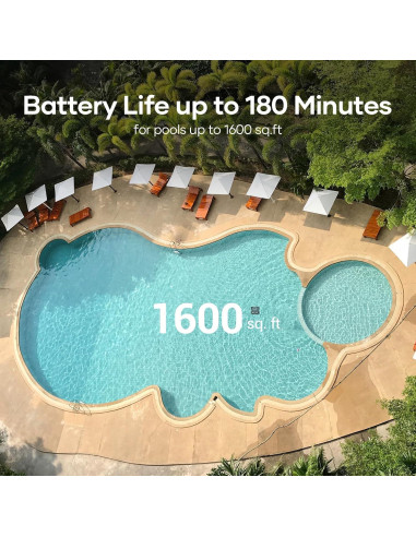 Limpiador de Piscinas Robótico AIPER Seagull Pro ZT6002, 150 min