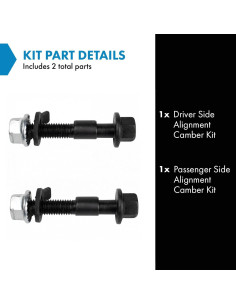 Kit de Camber de Alineación TRQ para Suspensión 12mm 2