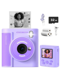 Cámara Instantánea Zicor para Niños 3-12 Años HD 1080P