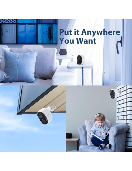 Cámara de Seguridad Inalámbrica Zmodo 1080p IP65 Batería