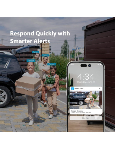 Cámara de Seguridad Inalámbrica Zmodo 1080p IP65 Batería