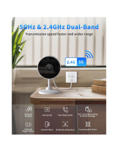 Cámara de Seguridad Interior 2K Mysight con AI y Wifi 5G 2