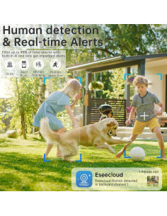 Cámara de Seguridad WiFi Heemketz 2K con Luz y Audio Bidireccional 2