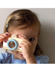 Cámara de Madera Mentari - Juguete Sensorial 9.5x6x4 cm 2