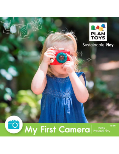 Cámara de Juguete de Madera PlanToys para Niños 18+ Meses
