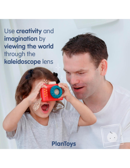 Cámara de Juguete de Madera PlanToys para Niños 18+ Meses