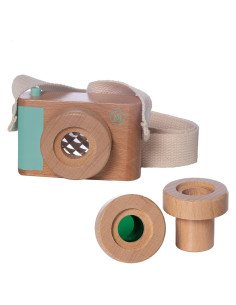 Cámara de Juguete de Madera Natural Historian Manhattan Toy