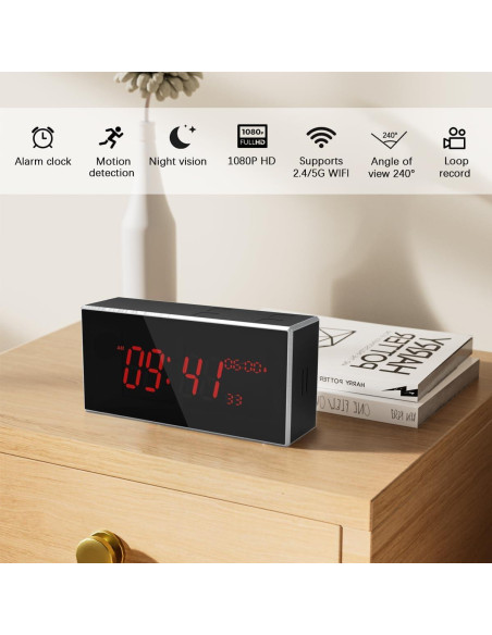 Cámara de Seguridad Interior Kelucimy H1 1080P Wi-Fi con Visión Nocturna