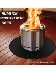 Mat de Fuego Redondo Rumlick 91 cm para Solo Stove Bonfire 2