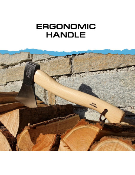 Hacha Prandi PRA0306TH Acero Carbono 600g Mango Hickory