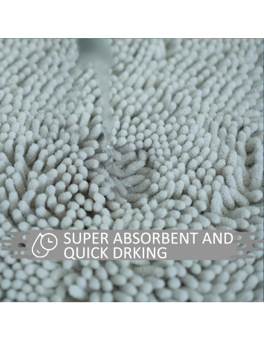 Conjunto de Alfombrillas de Baño Flotstiga 2 Piezas Antideslizantes