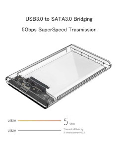 Caja Disco Duro Externo 2.5" Reletech SATA a USB 3.1 5Gbps 2