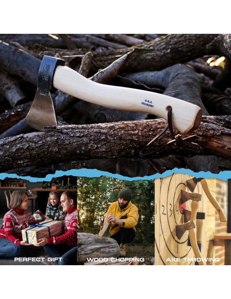 Hacha Prandi PRA0306TH Acero Carbono 600g Mango Hickory